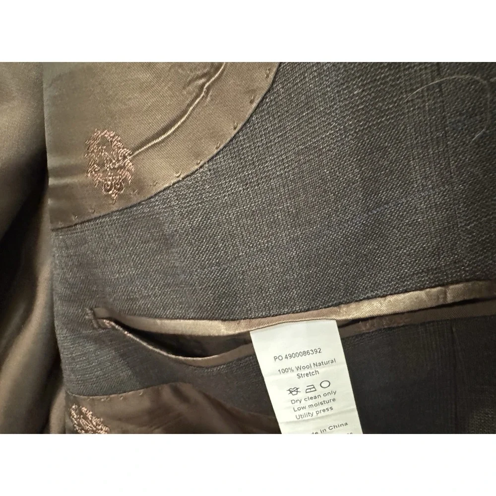 Ralph Lauren‎ Mens 50L Chocolate Brown 100% Wool Blazer Sport Coat Long
